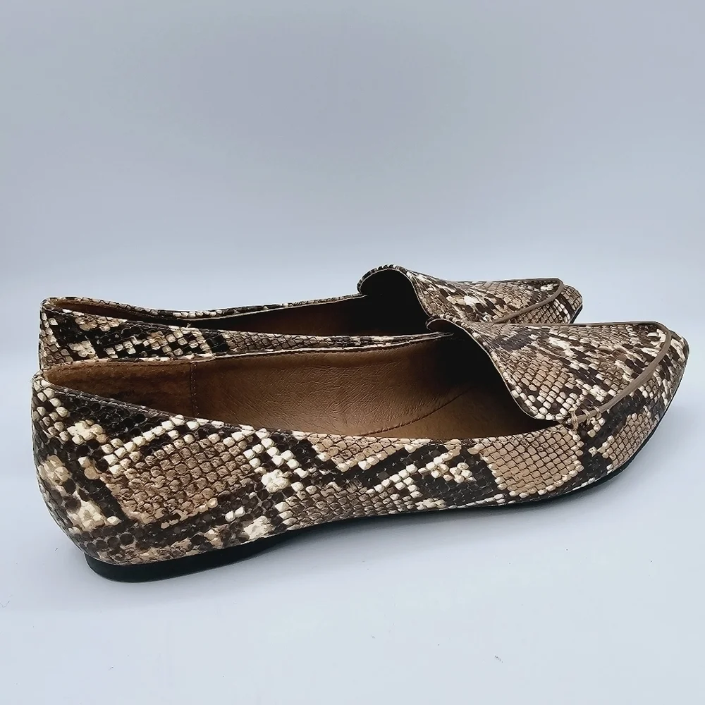 Madden Girl Henie Flats Snake Print